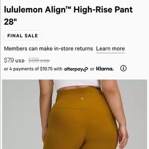Lulu leggings